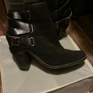Womens black booties